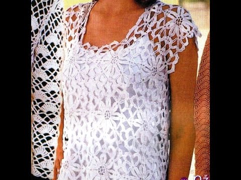 Видео: Вязание крючком. АЖУРНАЯ ТУНИКА.OPENWORK TUNIC. часть 1
