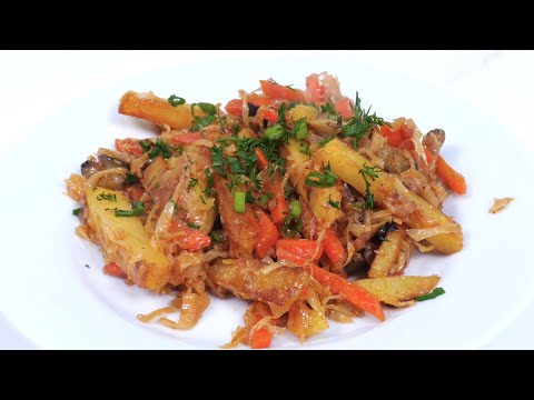 Видео: Как приготовить вкусное, постное овощное рагу. И без мяса вкусно! Пошаговый рецепт.