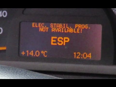 Видео: ESP ELEC. STABIL. PROG. NOT AVAILABLE! СИНХРОНИЗАЦИЯ РУЛЕВОГО КОЛЕСА.
