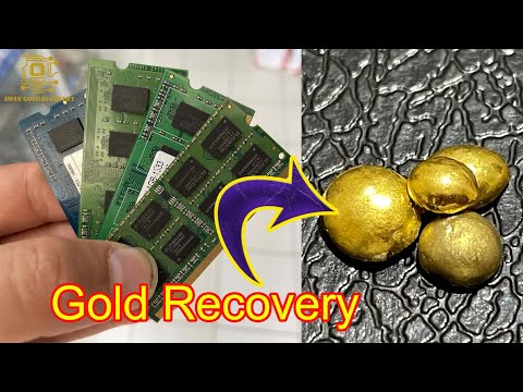 Видео: Извлечение золота из баранов на коленях. извлечение золота из электроники. (100 ноутбуков часть 7)