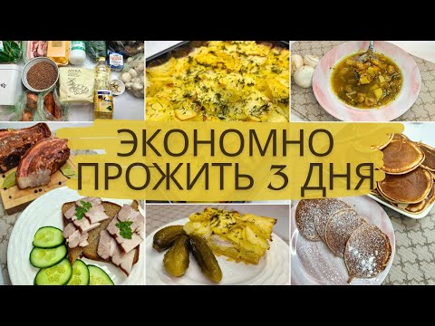 Видео: Я сэкономила на еде и потратила только 1200 руб. Идеи экономного меню на семью из 4-х человек.