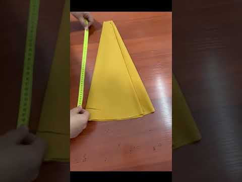 Видео: Жарты сағатта тез әрі әдемі клеш юбка тігу  #юбкаклеш #каксшитьюбку