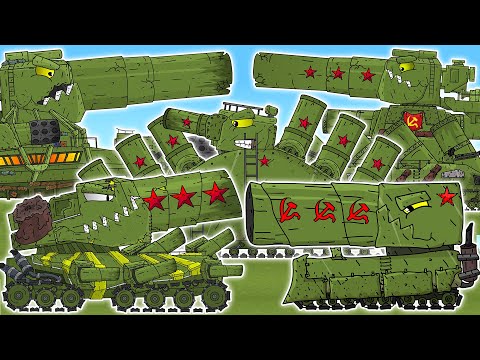 Видео: Мега Битва Советской Танковой Армии - Мультики про танки