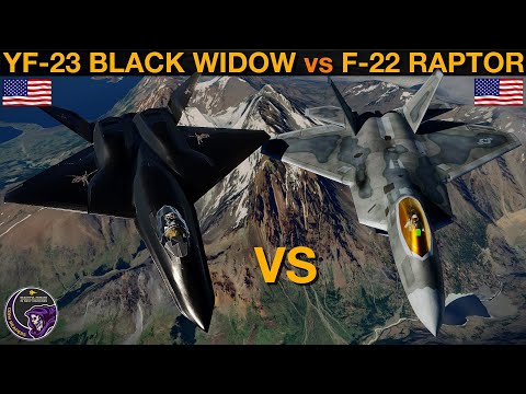 Видео: YF-23 Black Widow II против F-22 Raptor: ракетный бой на БВР и воздушный бой | DCS