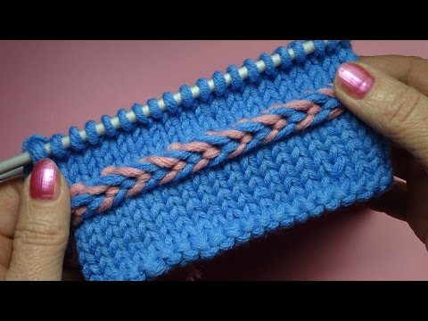 Видео: Как вязать обручок   Уроки вязания спицами 73 Knitting stitches