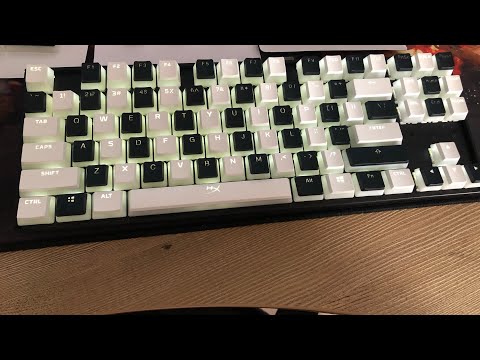 Видео: Keychron бяло черна механична клавиатура с @cherry_mx суичове