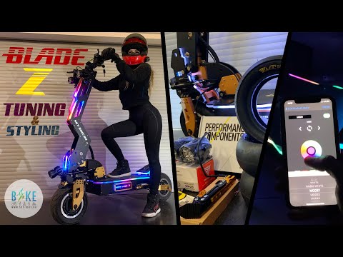 Видео: Тюнинг электросамоката BLADE Z с моторами WEPED