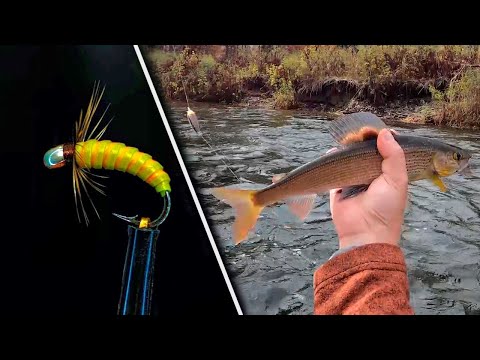 Видео: Новый Отличный Материал-Nymph Skin. Отличная работа по Хариусу и Ленку с Примерами!