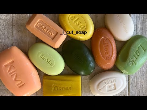 Видео: ASMR cutting dry soap/soap carving/relax video/резка сухого мыла