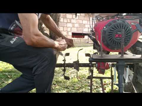 Видео: Как быстро установить фрезы на мотоблок