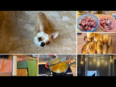 Видео: Пеку пирожки👩‍🍳 Утеплили будку для дворовых собак 🐶 Чудеса с гирляндой ✨ Мясные заготовки 🥩 Влог 📽️