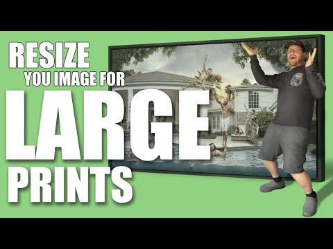 Видео: Как изменить размер изображения для печати большого размера