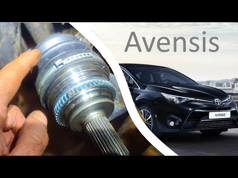 Видео: Как заменить наружный колёсный ШРУС в Toyota Avensis.