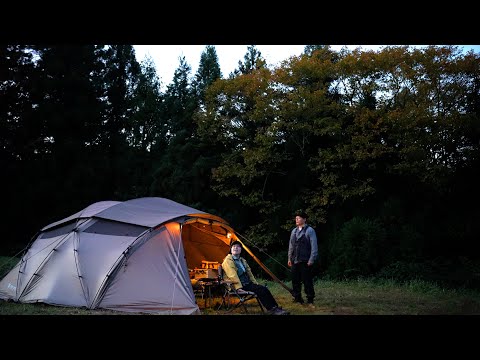Видео: [Парный кемпинг] Начало зимнего кемпинга/защита от холода/снежная вершина Xsase /уютный кемпинг/АСМР