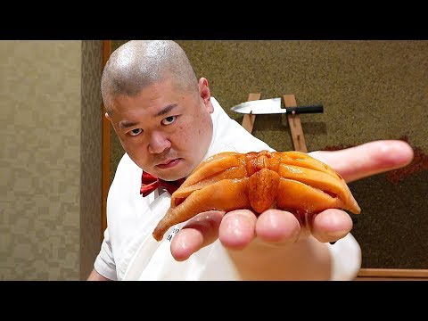 Видео: Японская еда - $300 потрясающие суши Teruzushi SUSHIBAE Япония