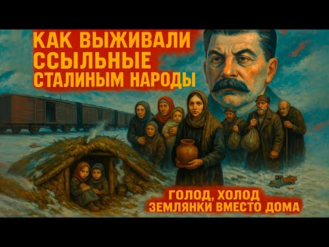 Видео: КАК ВЫЖИВАЛИ ССЫЛЬНЫЕ СТАЛИНЫМ НАРОДЫ? ГОЛОД, ХОЛОД И ЗЕМЛЯНКИ ВМЕСТО ДОМА