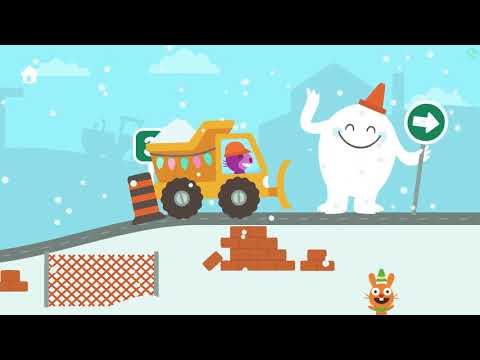 Видео: Sago Mini Holiday Trucks and Diggers - Саго Мини Рождество Грузовики и Экскаваторы.