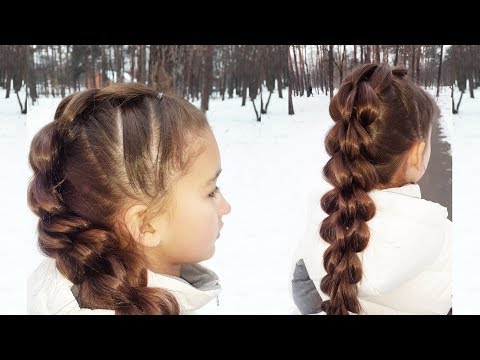 Видео: Объемная 3D-коса на резинках. Заплети самой себе // 3D Pull-Through braid