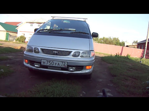 Видео: тойота эстима эмина. Переделана с дизеля на бензин.