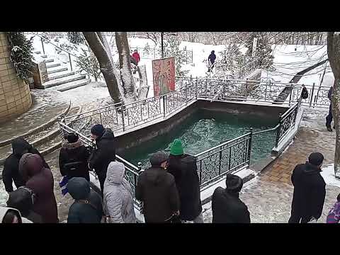 Видео: Ставрополь. Родник Серафима Саровского. 19.01.2025 г.