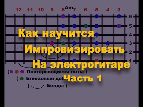 Видео: Как научиться импровизировать Часть 1 на гитаре, это легко !!! Не зная нот
