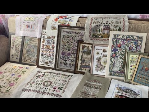 Видео: Семплеры/ДМС «Розы»/Вышитые работы/Процессы/Планы.