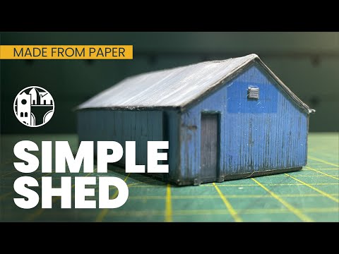 Видео: Просто! Посмотрите, как я сделал этот простой сарай, начав с фотографии.