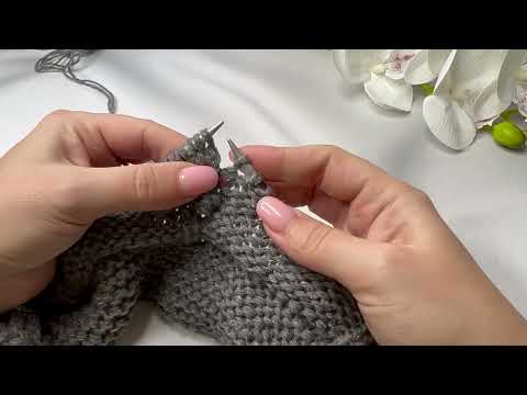 Видео: Шишечка спицами два способа вязания: с поворотом и без