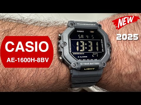Видео: Новинка 2025! Часы CASIO AE-1600H-8BVEF Timeless Collection.
