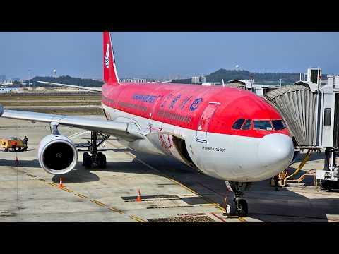 Видео: Airbus A330-300 а/к Sichuan Airlines | Рейс Гуанчжоу – Чэнду