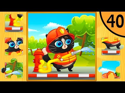 Видео: Суровый КОТИК БУБУ #40. Паззлы. Мультик ИГРА про котят на Игрули TV