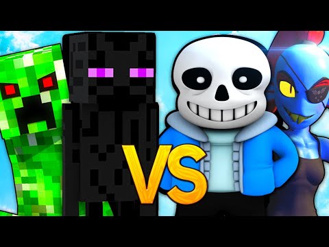 Видео: MINECRAFT VS UNDERTALE | Супер Рэп Битва | Майнкрафт ПРОТИВ Андертейл