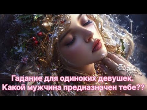 Видео: 🧿ГАДАНИЕ 🧿 для  одиноких  девушек.  Этот мужчина дан тебе свыше???