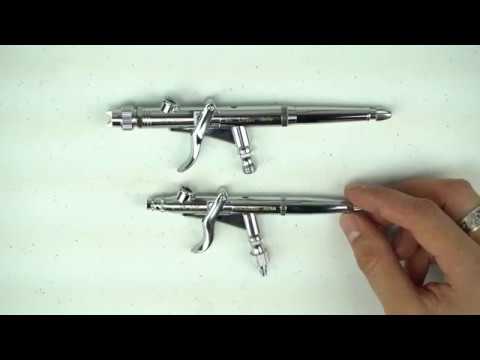Видео: Курковые аэрографы GSI Creos Mr Hobby PS290 и PS275 Procon Boy Mr Airbrush. + красим Sparmax GP850