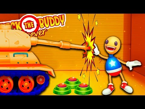Видео: АНТИСТРЕСС ПРОТИВ ТАНКА! Уничтожь любым способом - Kick the Buddy Forever