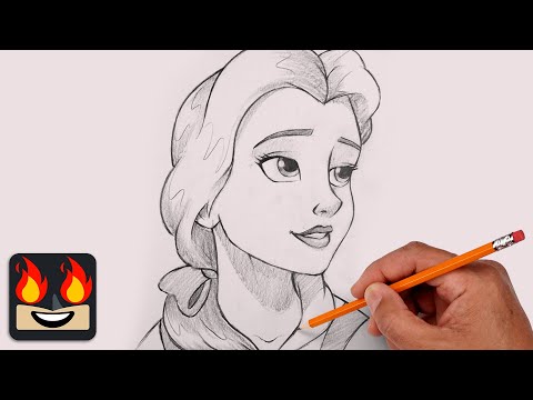 Видео: Как рисовать Белль | Красавица и чудовище