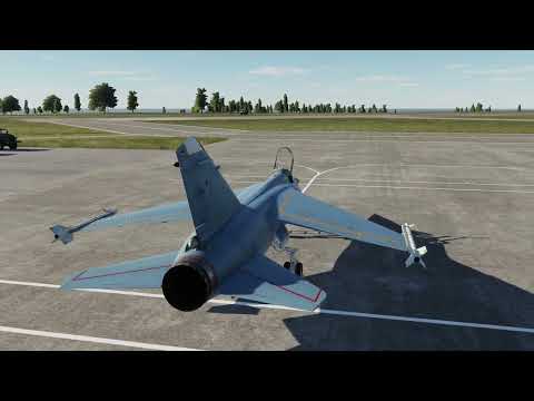 Видео: Mirage F1CE. Запуск, руление и взлет (DCS World 2.7)