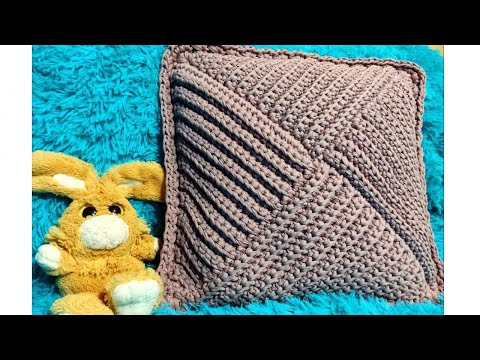Видео: Подушка интерьерная крючком. Crochet pillow/