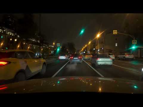 Видео: Moscow,  Ленинградский проспект, Тверская,  Манежной  площадь,  Лубянка,  Кремлёвская  набережная. 