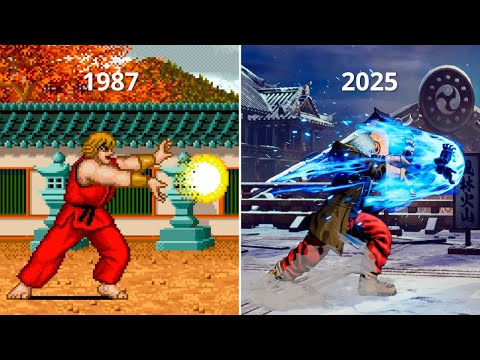 Видео: Эволюция Hadoken Кена Мастерса (1987-2025)