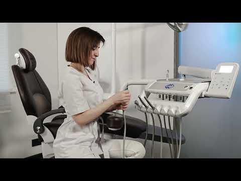 Видео: Стоматологическая установка Med-Mos CQ-218 Style с нижней подачей