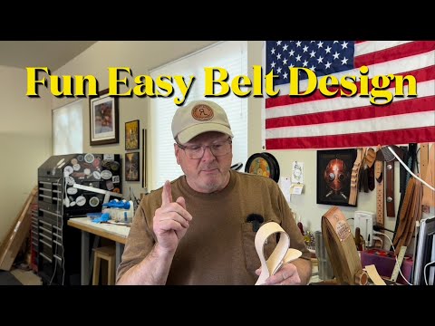 Видео: Новый дизайн ремня для вас! Использование недорогих инструментов для создания уникального ремня #...