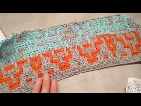 Видео: Что нужно знать при вязании в технике мозаичное вязание крючком? Основы вязания и чтение схем