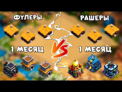 Видео: 🔥 Рашеры vs Фуллеры спустя месяц! 💥Кто качается быстрее? Первый БОЙ | Клеш оф кленс | Clash of clans