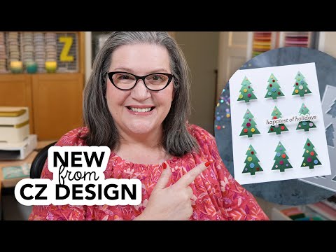 Видео: НОВИНКА! Штампы и штампы CZ Design, а также ВЕСЕЛАЯ праздничная открытка!