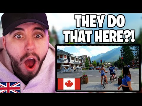 Видео: Реакция британца на мою первую встречу с Банфом, Альберта, Канада!