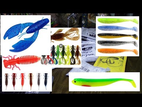 Видео: Силиконовые ПРИМАНКИ от 1см до 16см\\AliExpress ЯНВАРЬ 2020😁😍👌