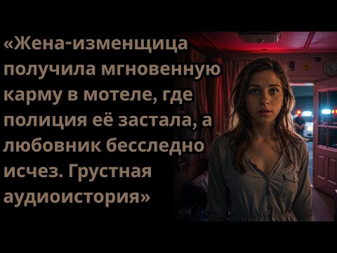 Видео: Жена-изменщица получила мгновенную карму в мотеле: полиция застала её, а любовник исчез