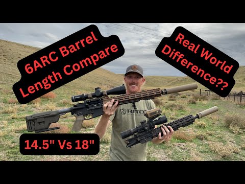 Видео: Сравнение длины дугового ствола 6 мм: 14,5” против 18”