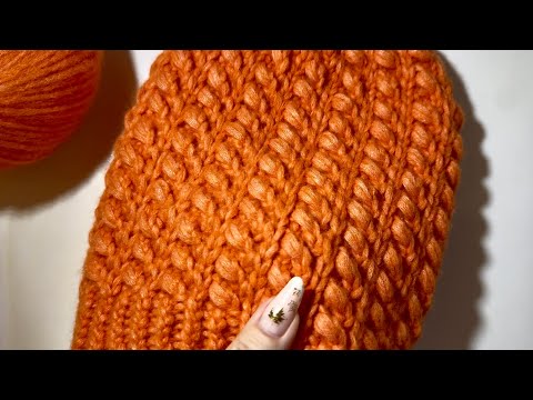 Видео: ЭТА ШАПКА ИДЕТ ВСЕМ! 🔥 ВЯЗАНИЕ СПИЦАМИ ❤️ KNITTING FASHION HAT